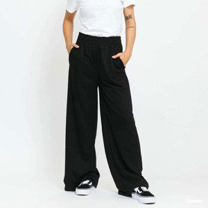 Tepláky Urban Classics Ladies Modal Terry Wide Leg Sweatpants Black L