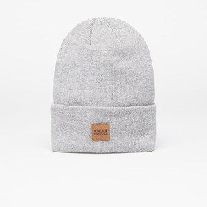 Urban Classics Leatherpatch Long Beanie Grey