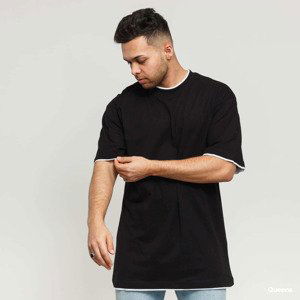 Urban Classics Contrast Tall Tee Black / White