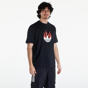 adidas Flames Logo Tee Black