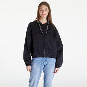 Calvin Klein Jeans Logo Drawstring Windbreaker Black