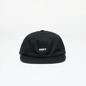 OBEY Bold Twill 6 Panel Strapback Black