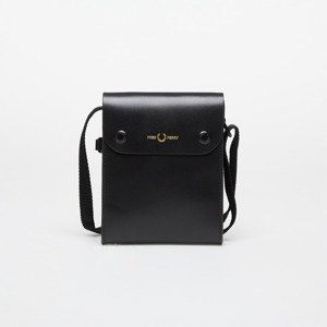 FRED PERRY Burnished Leather Pouch Black