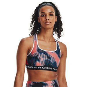 Podprsenka Under Armour Crossback Mid Print Bubble Peach S