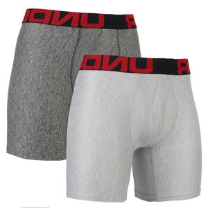 Boxerky Under Armour Tech 6In 2 Pack Mod Gray Light Heather M