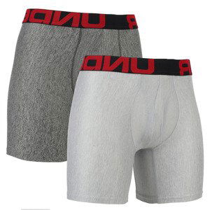 Boxerky Under Armour Tech 6In 2 Pack Mod Gray Light Heather S