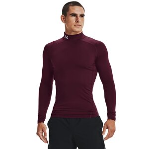 Tričko Under Armour Cg Armour Comp Mock Maroon M