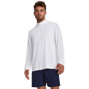 Tričko Under Armour Seamless Stride 1/4 Zip White L