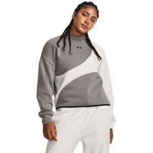 Mikina Under Armour Unstoppable Flc Crop Crew Pewter XS