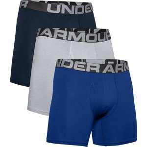 Under Armour Charged Cotton 6In 3 Pack Royal