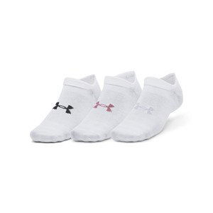 Under Armour Essential No Show 3-Pack White 100