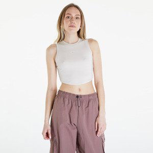 Tílko Nike Sportswear Essentials Women's Ribbed Cropped Tank Lt Orewood Brn/ Sail XL