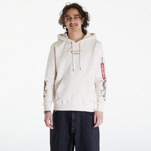 Mikina Alpha Industries Dragon EMB Hoody Jet Stream White M