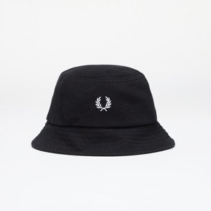 FRED PERRY Pique Bucket Hat Black/ Snow white