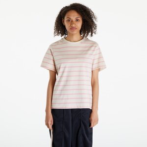 Tričko Urban Classics Ladies Striped Boxy Tee Lemonadepink/ Whitesand XS