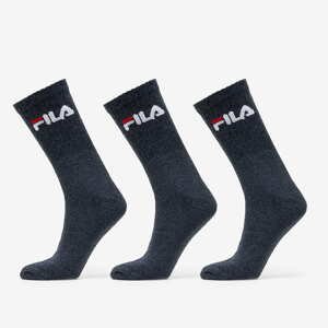Ponožky Fila Socks 3-Pack Anthracite