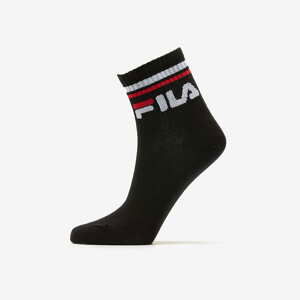 Ponožky Fila Calza Quarter 3-Pack Socks Black