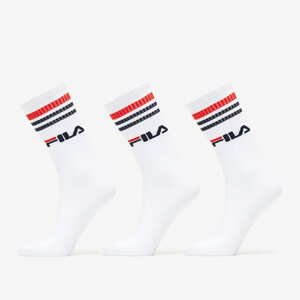 Ponožky Fila Socks Lifestyle Plain 3-Pack White