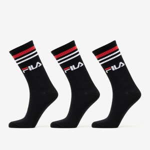 Ponožky Fila Socks Lifestyle Plain 3-Pack Black