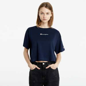 Dámské tričko Champion Rochester Logo Crop Top Night Blue