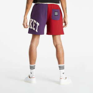 Teplákové kraťasy Market Colorblock Sweatshorts Purple/ Burgundy