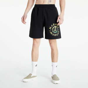 Teplákové kraťasy Market Cali Lock Gradient Sweatshorts Black Overdye