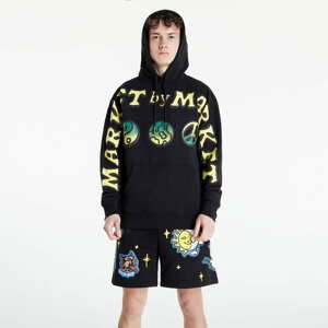 Mikina Market Cali Lock Gradient Hoodie Black Overdye