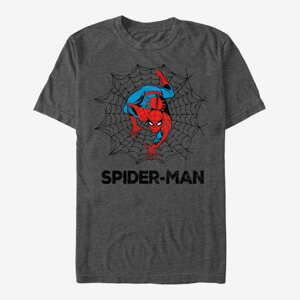 Queens Marvel Spider-Man Classic - Spider Web Dark Heather Grey