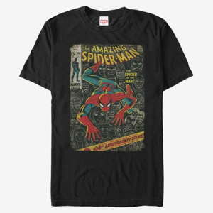 Queens Marvel Spider-Man Classic - Spidey Front Cover Men's Black