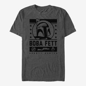 Queens Star Wars: Classic - Boba In Black Dark Heather Grey