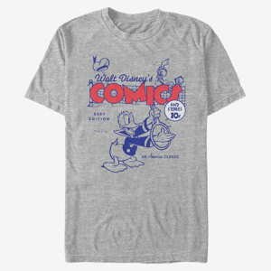 Queens Disney Classic Mickey - Donalds Comic Cover Heather Grey