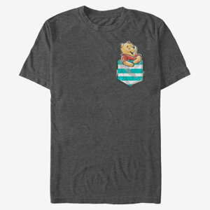 Queens Disney Classics Winnie The Pooh - Pocket Winnie Dark Heather Grey