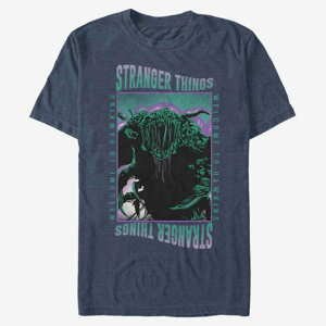Queens Netflix Stranger Things - Monster Things Vintage Heather Navy