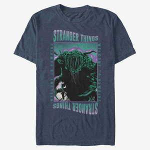 Queens Netflix Stranger Things - Monster Things Vintage Heather Navy
