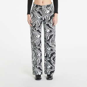 Dámské jeans Sixth June Straight Leg Printed Jeans Black/ White