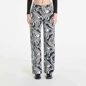 Dámské jeans Sixth June Straight Leg Printed Jeans Black/ White