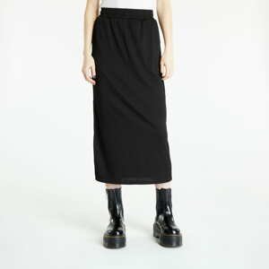 Sukně Urban Classics Ladies Rib Jersey Midi Skirt Black