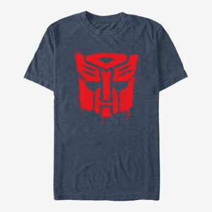 Queens Hasbro Transformers - Drippy Autobot Men's T-Shirt Vintage Heather Navy