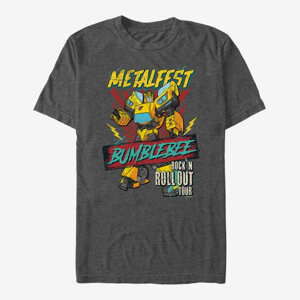 Queens Hasbro Vault Transformers - Metalfest Bumblebee Men's T-Shirt Dark Heather Grey