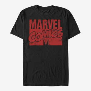 Queens Marvel - LOGO DISTRESSED Men's T-Shirt Black
