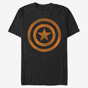 Queens Marvel Avengers Classic - Capn Orange Men's T-Shirt Black