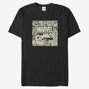 Queens Marvel Avengers Classic - Marvel Logo Men's T-Shirt Black