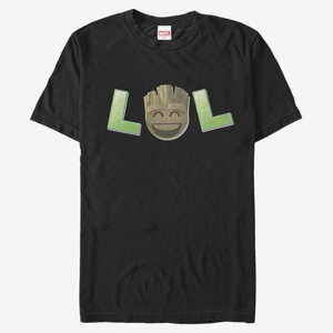 Queens Marvel Guardians Of The Galaxy - LOL Groot Men's T-Shirt Black