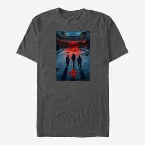 Queens Netflix Stranger Things - Russia Poster Men's T-Shirt Dark Heather Grey