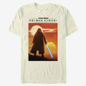 Queens Star Wars Obi-Wan - Two Suns Men's T-Shirt Natural