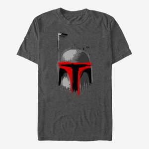 Queens Star Wars: Classic - Boba Brush 02 Men's T-Shirt Dark Heather Grey