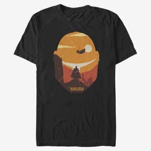 Queens Star Wars: The Mandalorian - Dark Saber Poster Men's T-Shirt Black