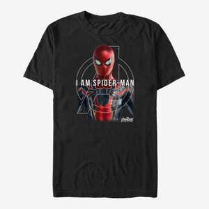Queens Marvel Avengers: Infinity War - Named Spiderman Men's T-Shirt Black