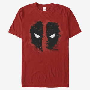 Queens Marvel Deadpool - Dead Eyes Men's T-Shirt Red