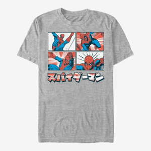 Queens Marvel Spider-Man Classic - Comic Spidey Men's T-Shirt Heather Grey